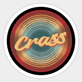 Crass Vintage Circle Sticker